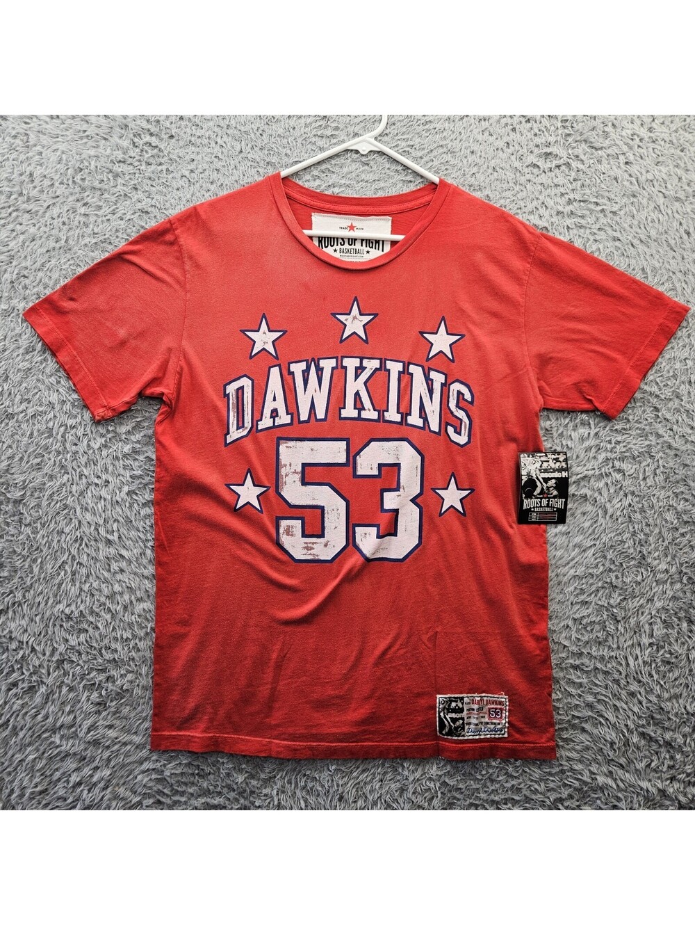 Roots of Fight Bloodlines T Shirt Darryl Dawkins 53 Vintage Reproduction NEW